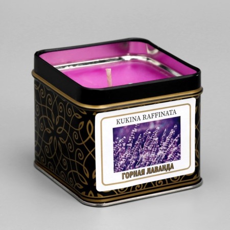 Aromatic candles in the tin bank "Mountain Lavender"-2