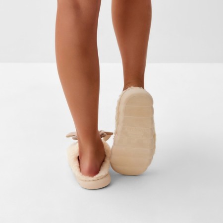 Women's slippers, size 38-39, milk-12