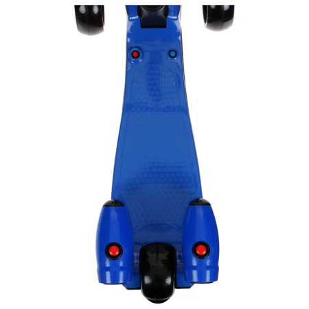 Folding scooter, light wheels PU 130/50 mm, ABEC 7, black color-7