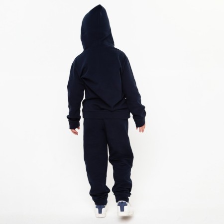 Kids' costume (sweatshirt, trousers) I am laid down, the color is dark blue, height 86 cm-3