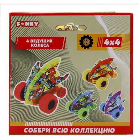 Funky Toys Fiction Toys Graffiti "Shark", 4x4, with yellow wheels-3