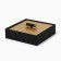 Eco -leather jewelry box, 15.3 x 15.3 cm