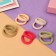 Hair elastic band "Cindy" (set 10 pcs) shine spark, 2.5 cm, mix