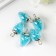 Suspension decorative for creativity glass "drop" glows in the dark 1.9x1.4cm set of 5 pcs
