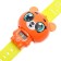 Electronic clock "Bold Bear", Orange color