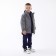 Children's jacket quilted, gray color, height 116 cm
