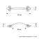 The handle of the tundra bracket PC175AC, m/o 96 mm, color copper