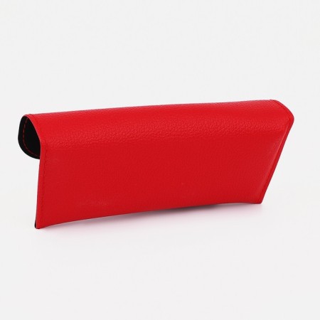 Case for glasses on the button, the color is red-1