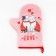 Love mittens "Love" 20x28cm, sarzha, 100% cotton, Vatin 250g/m2