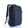 Youth backpack from textiles, external pocket, blue color