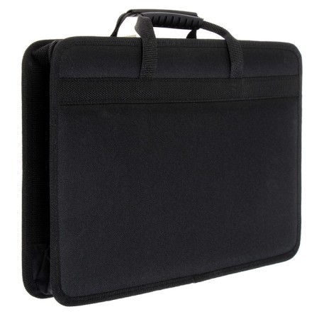 Folder with handles Textile, A4, 365 x 260 x 50 mm, 1C13 "Meadows", frame, black