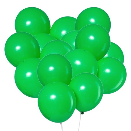 Latex ball 10 ", pastel, set 5 pcs., Green color-1