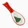 New Year! New Year's ceramic stand under the spoon "Gingerbread men", 7 x 22.3 cm, white color