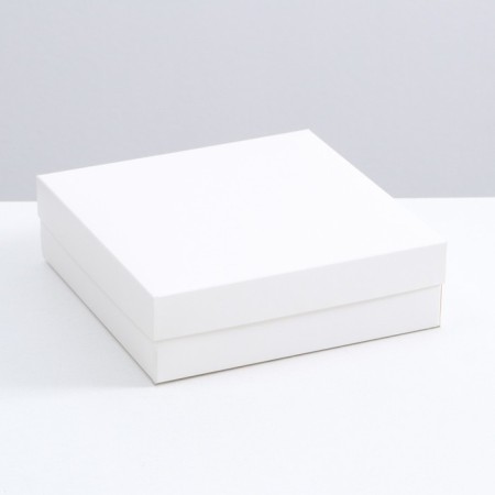 The box is folding, cover is, white, 20 x 20 x 6 cm