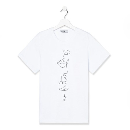 Women's T-shirt KAFTAN "No Filter", White, rr 40-42-4