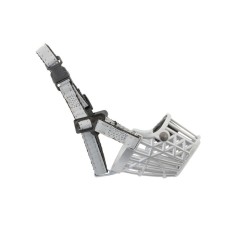 Plastic reflective muzzle No. 1, 14 cm (spitz), gray metallic