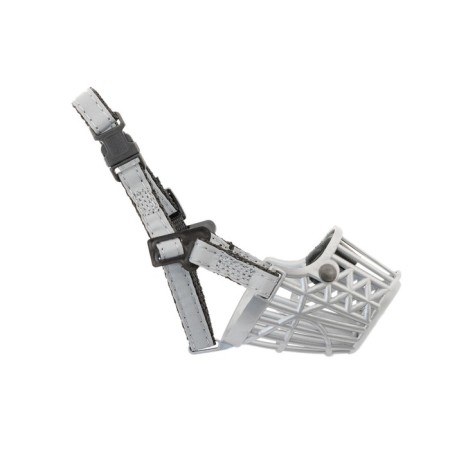 Plastic reflective muzzle No. 1, 14 cm (spitz), gray metallic