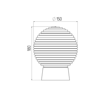 Lamp era NBP 01-60-004, E27, 60W, 150x180 mm, IP20-1