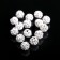 Busina "Shambhala" 8 mm (set of 15 pcs.), White color