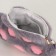 Plush "paw" bag, gray color