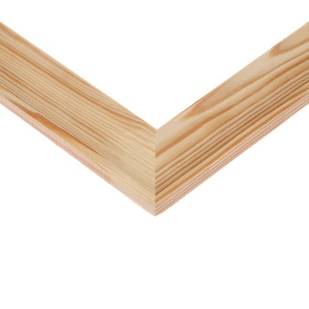 Frame for paintings (mirrors) 21 x 30 cm, profile 37 x 18 mm, emma, unpainted wood (suitable for decoration)-2