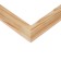 Frame for paintings (mirrors) 21 x 30 cm, profile 37 x 18 mm, emma, unpainted wood (suitable for decoration)