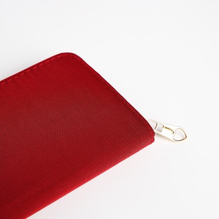 Women's wallet with lightning, burgundy color-2