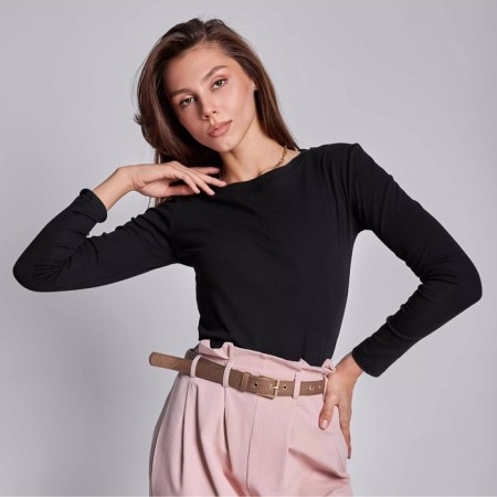 Women's longing, black color, size One size (42-46)