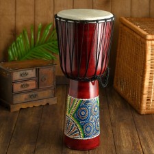 Souvenir musical instrument drum jambe 