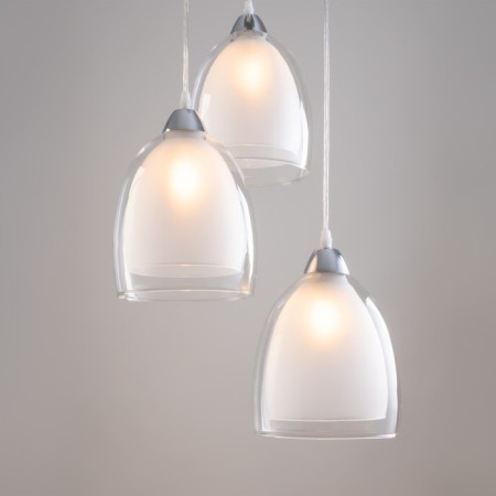 Suspended lamp Freya Fr5375PL-03CH ASTERY, 370x370x900 mm, E27, 3x60W, color chromium-8