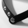 Choker "Temptation" heart, black color in silver, 40 cm