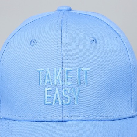 Baby cap for the boy Take it Easy, Blue color, rr 52-54, 5-7 years old-7