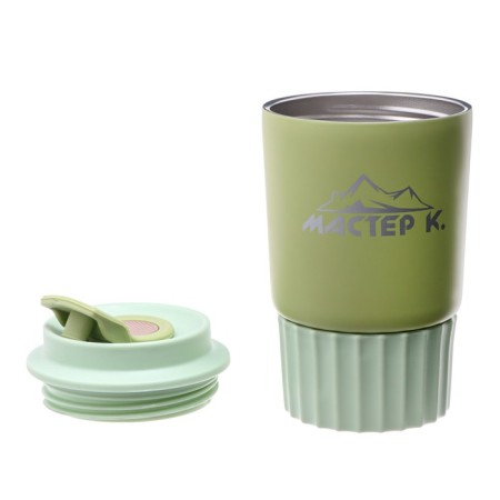 Thermal circle, 360 ml, travel "Master K", saves heat 6 hours, light green-1