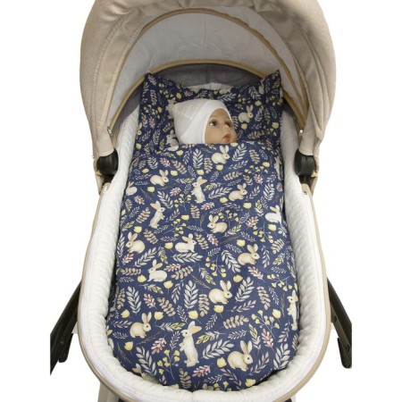 The set in the stroller "Bunny", the color is blue