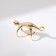 Earring "Kuff" cat, color gold