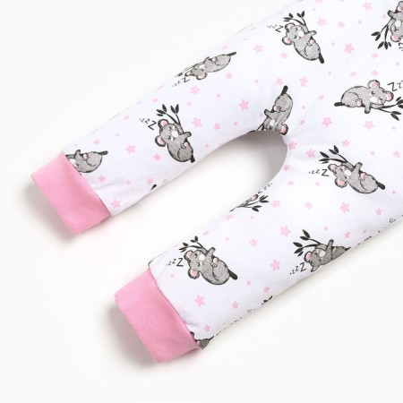 Pants children, white/koala color, height 74 cm-2