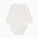 Body with a long sleeve, beige color/hearts, height 80 cm