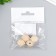 Beads wooden polyhedraries 16x16 mm (set 4 pcs) without coating