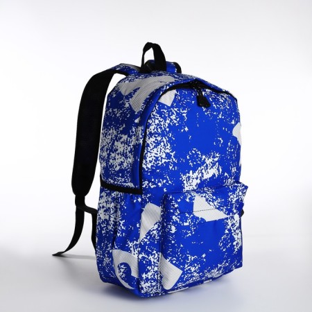 A backpack with a zipper, the color is blue-2