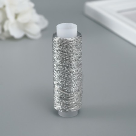 Lurex thread for creativity 200 ± 5 m, silver