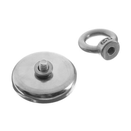 Magnet neodymium Cartage with a loop for a car, d 42 mm, clutch 32 kg-4