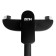 Bath mixer Zein Z2493, pour 35 cm, 35 mm cartridge, with shower, black/chrome