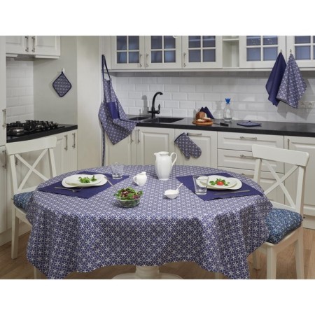 Apron Snowflakes Blue, size 60x80 cm-2