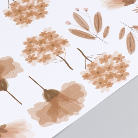 Sticking plastic interior color "pastel flowers" 30x90 cm-2