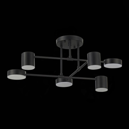 Ceiling EVOLUCE lamp. Sle201042-06. Nobel. 6x7 W, LED, 4000K, 3024 LM, 57x57x25 cm, black color-17
