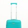 Small suitcase 20 "On a zipper, code lock, 4 wheels, turquoise color