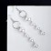 Earrings with pearls "Aurora" path on the ring, the color is white in silver