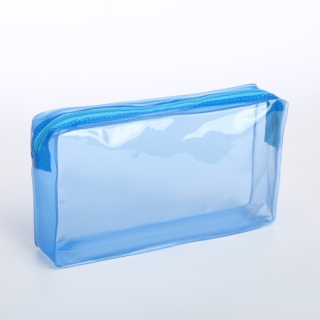 Cosmetic bag with lightning, blue color