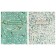 A notebook of 96 sheets in a cage, Greeenery Patterns, cover coated cardboard, glossy lamination, offset block, 2v mix