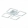 Ceiling lamp EVOLED. Sle200412-04. QUTRO. 1x112 W, LED, 3000-6000K, 8064 LM, 55x55x7.5 cm, chromium color